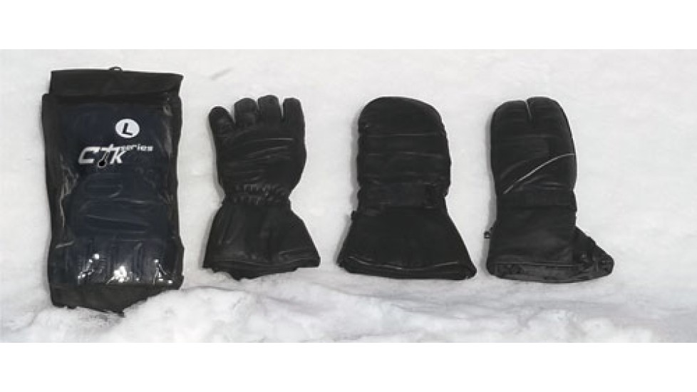 Non-heated leather mittens