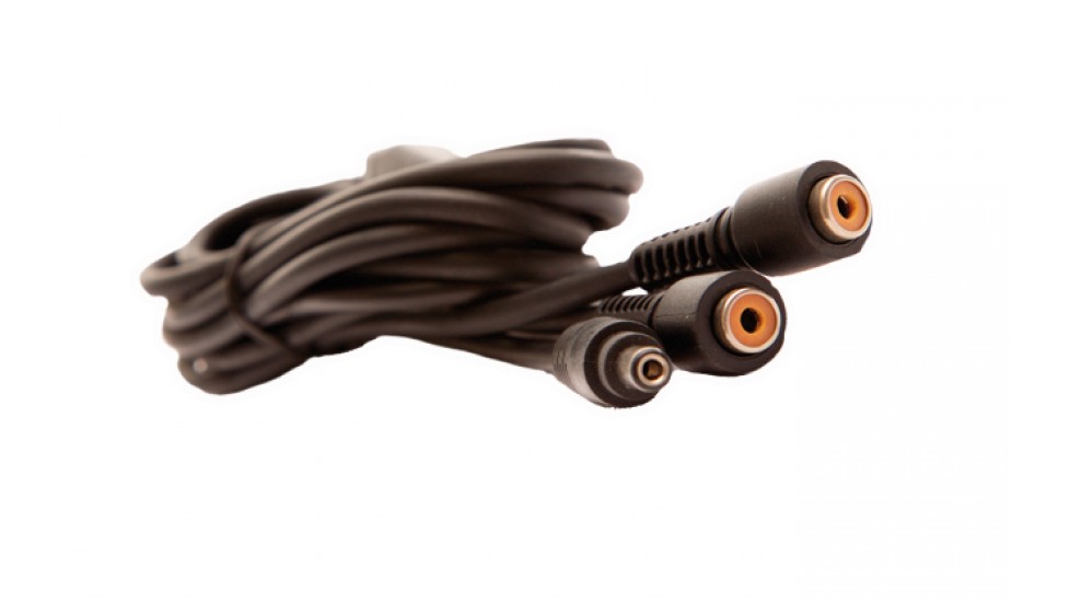 « Y » shaped 66" long cable DC to 2 RCA