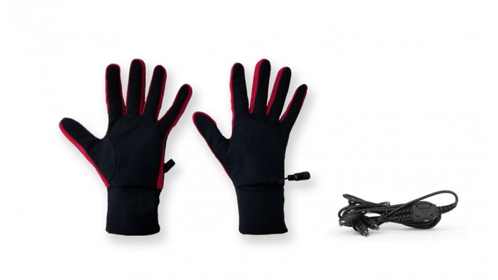 Carbon heated liner gloves - red line